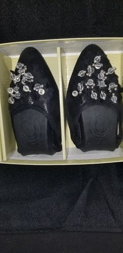 New- Ballet Rinestone Flat Shoes - Size 12