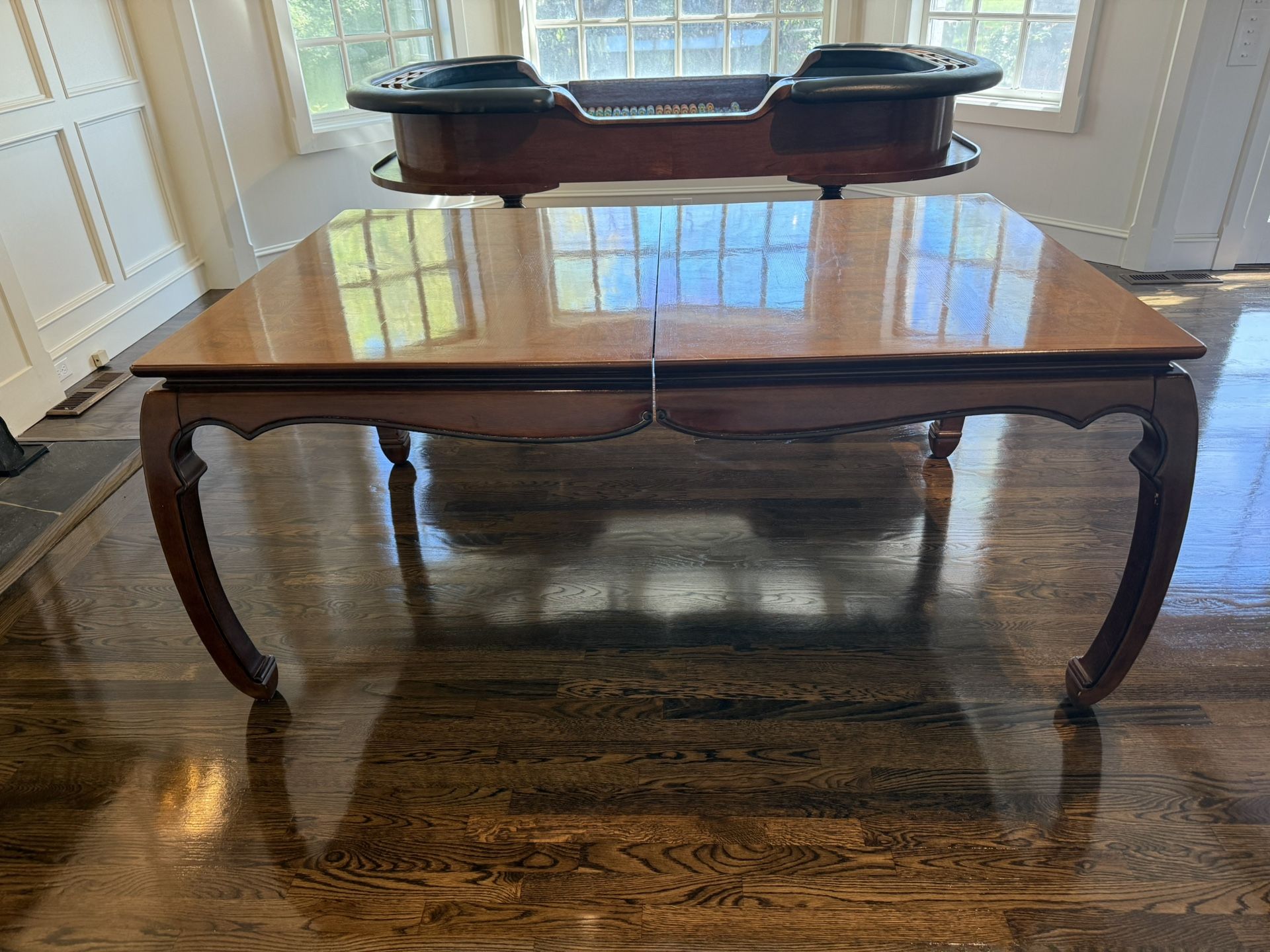 Beautiful French Asian Wood Dining Table