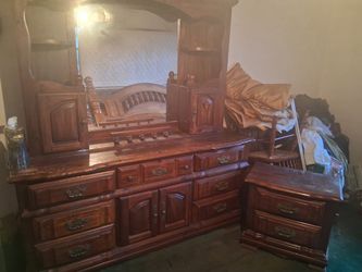 Solid wood dresser for $300