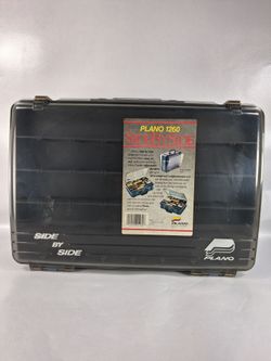 Plano Side By Side Double Sided Fishing Tackle Box Model 1260 Excellent Shape