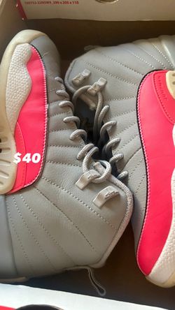 Air Jordan 12 Low Gray Pink Sneakers