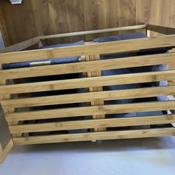 Bamboo Hamper & Purse Organizer /holder