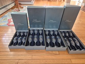 Cristal J.G. Durand Crystal Wine Glasses Set