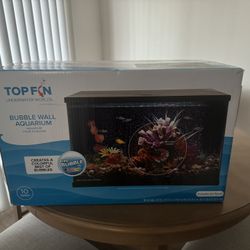 Top Fin Bubble Wall Aquarium 10 Gal BRAND NEW