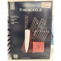Henckels Dynamic 14 pc Stainless Steel Knife Block Set