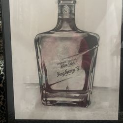 Charcoal Art Drawing Johnnie Walker Blue Label King George V