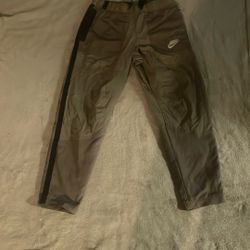 NEED GONE ASAP (MEDIUM) nike men’s woven track pants gray straight leg 