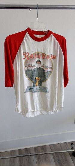 Vintage Rainbow Difficult To Cure 1981 World Tour Raglan T-Shirt
