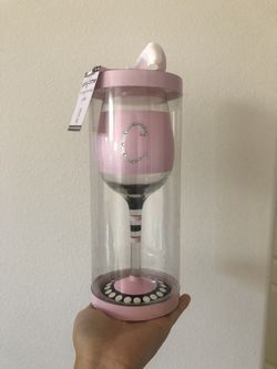 Monogrammed wine glass