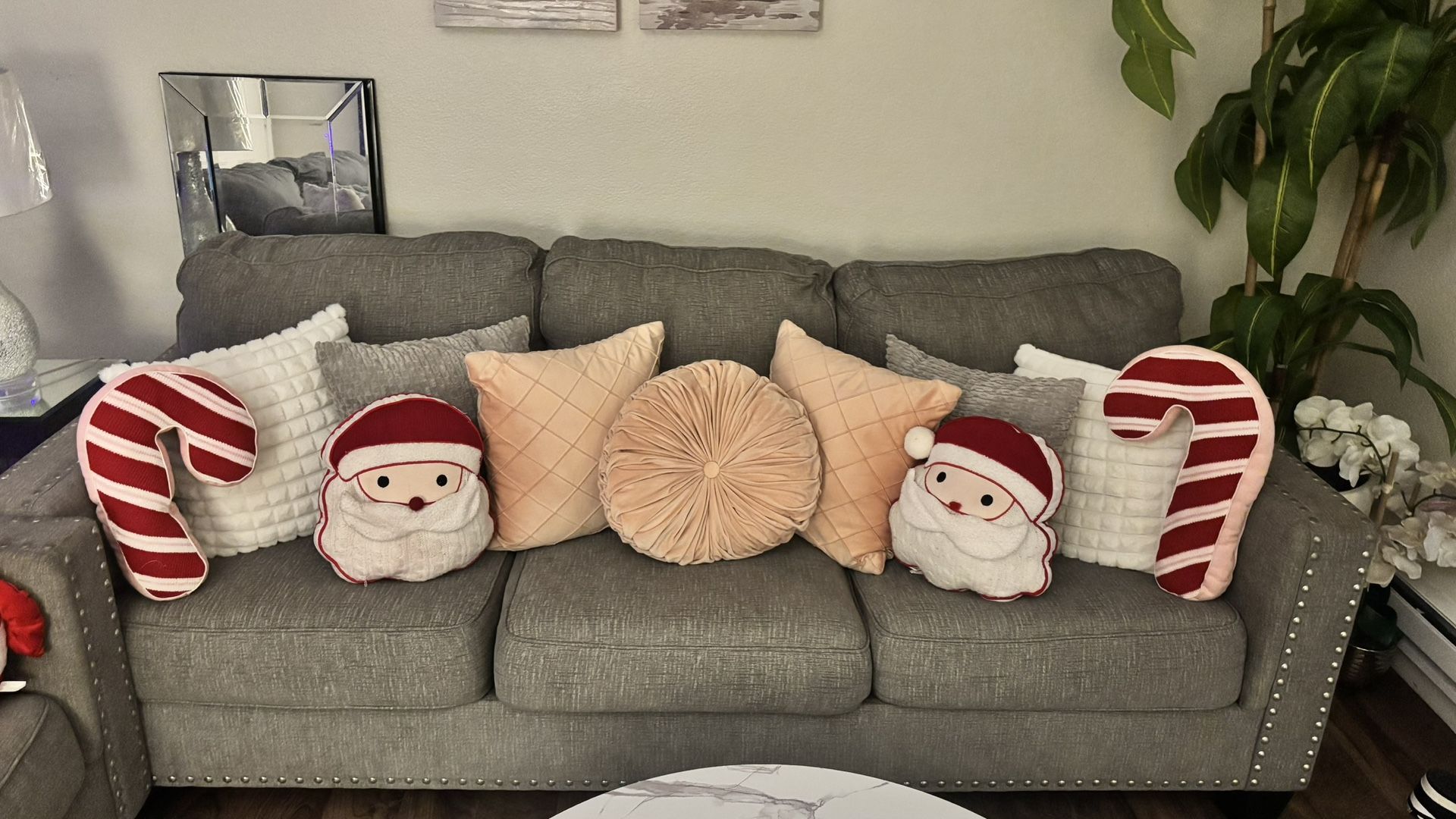 Ashley Furniture Gray Studied Couch Set