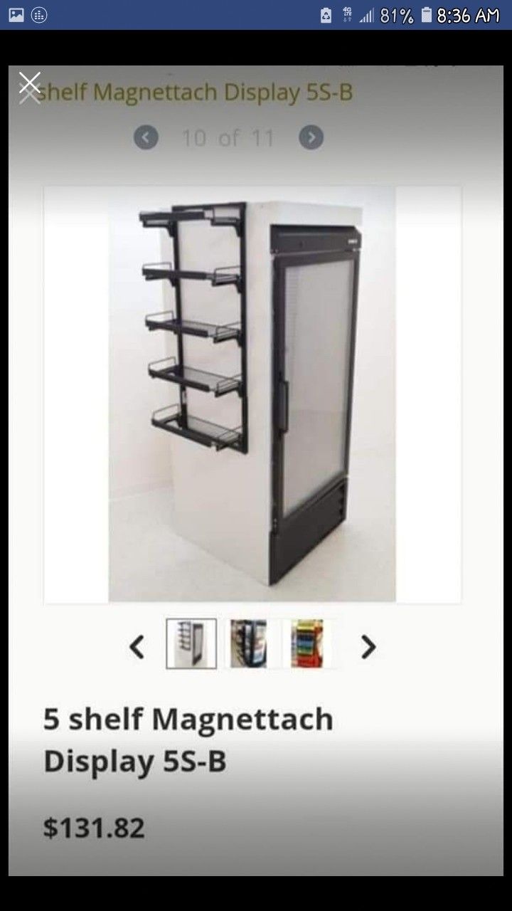 Magnetic metal shelving