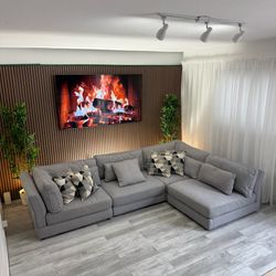 Sectional Modular Couch Gray