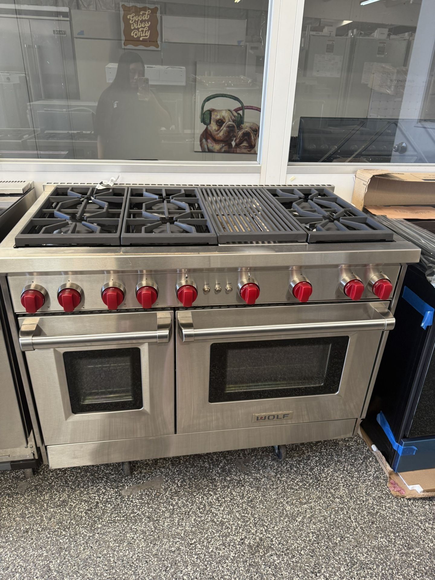 Wolf 48 Inch Freestanding Professional Gas Range