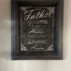 Framed Lords Prayer