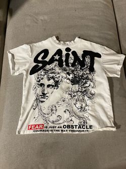 Saint Michael Graphic T-Shirt White