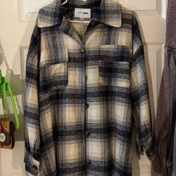 Plaid Cardigan 
