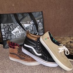 Vans Pack 3 Pairs Size 8-8.5