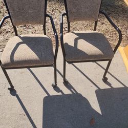 Two Chairs On Wheels