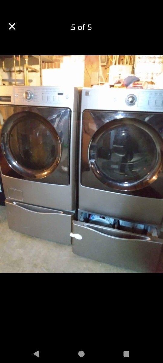 Washer(don't turn on) and Gas Dryer(works fine)
