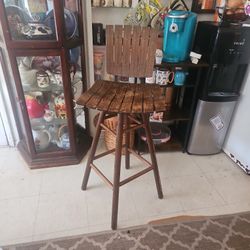Vintage Swiveling Bar Stool