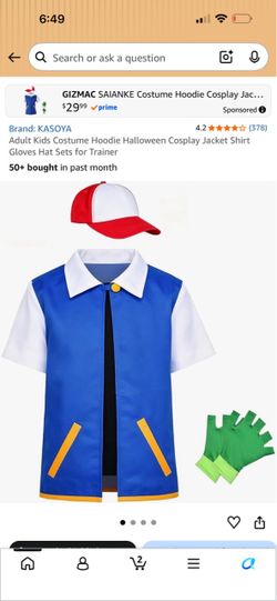 Pokémon Trainer Cosplay Costume Set
