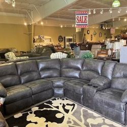 Reclining Sectional In Stock For Immediate Delivery 