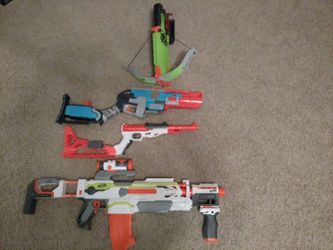 Nerf Guns total of 4 guns