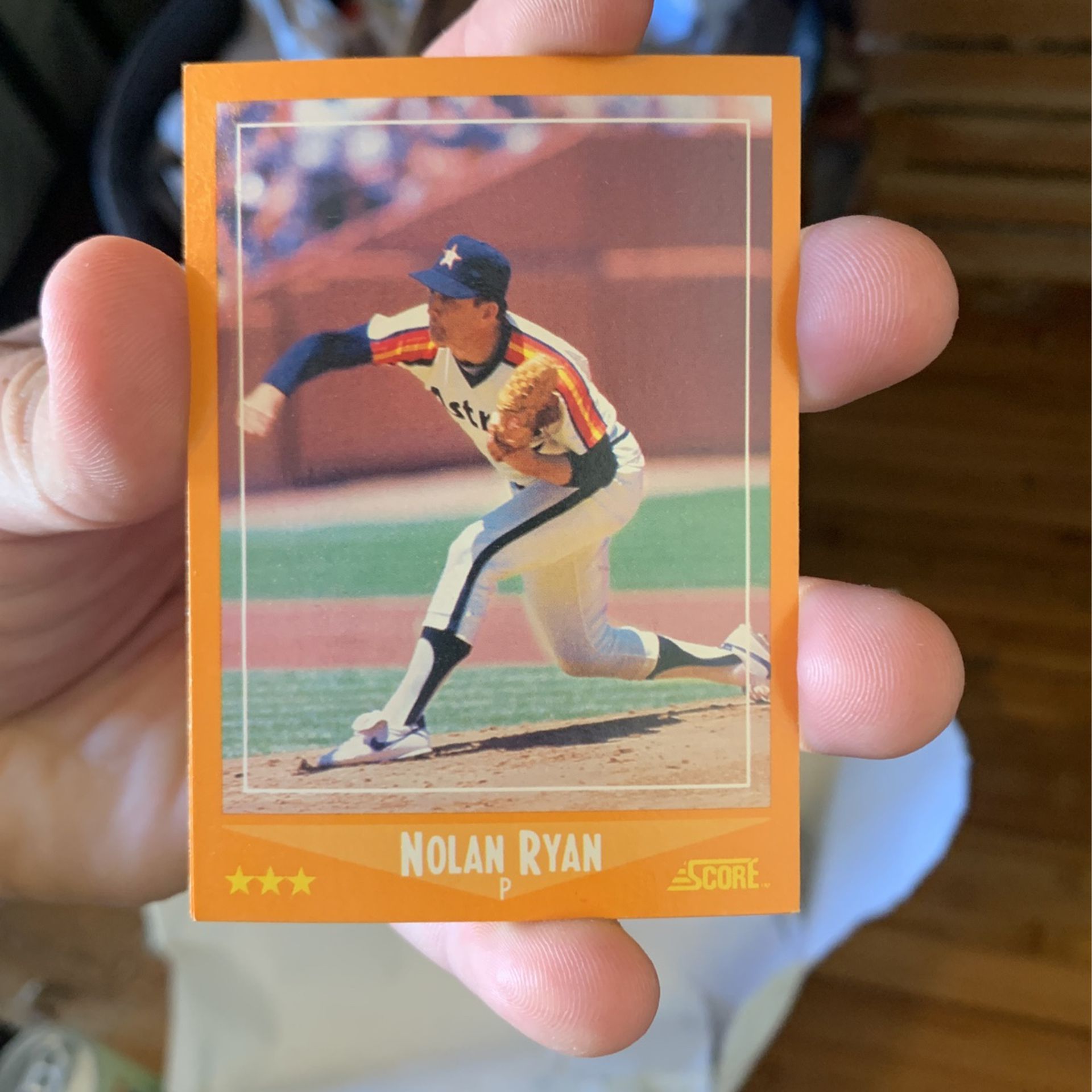 Nolan Ryan Score Baseball Card