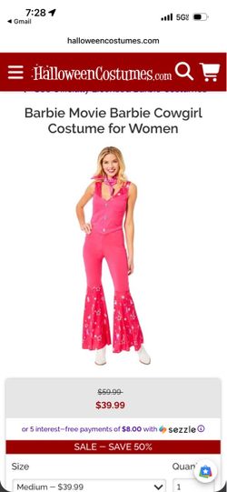 Barbie Movie Cowgirl Costume for Women