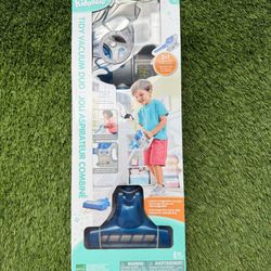 Kidoozie Tidy Vacuum Duo, 2-in-1 Stick and Handheld Toy Vacuum Cleaner for Pretend Play; Children Ages 3+ 