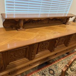 Antique Buffet and Hutch Cabinets