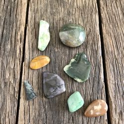 8 Real Stones - Tumbled Stones For Collecting And Jewelry Making