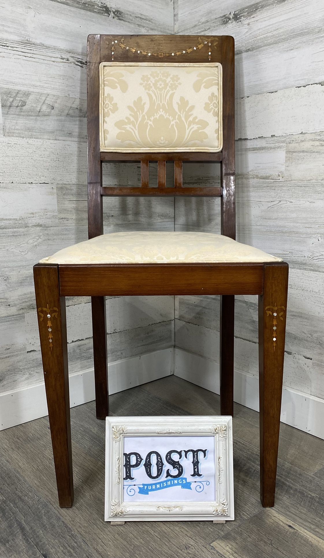 Antique Mother Of Pearl Inlay Chair