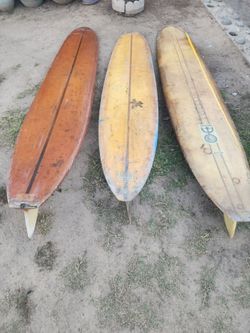 Vintage 1960s defense surfboards w a r d y, Holden, dextra