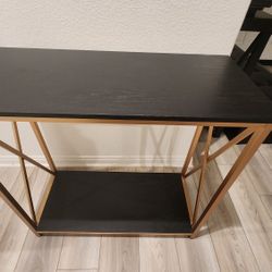 Free Console Table Gold/Black