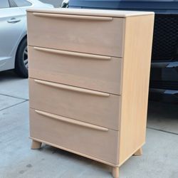 Mid Century Modern tall dresser beautifully constructed with solid maple Completely restored.