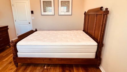 Ethan Allen Queen Solid Wood Bed Frame - Made in USA