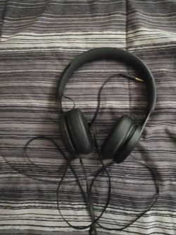 Black Wired Over-Ear Headphones
