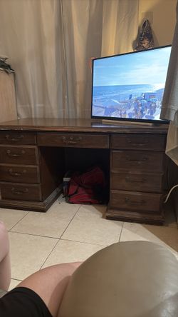 Wooden desk
