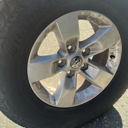 Set Of Stock 2018 RAM 1500 Wheels And 265 Tires