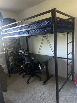 Twin size loft bed (2 available)