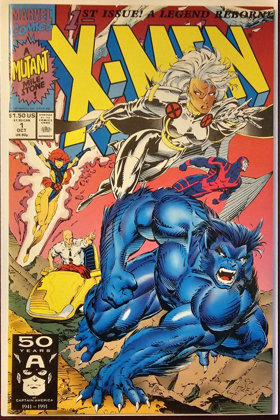 X-men #1 🔑 Cover A 1991 Jim Lee NM