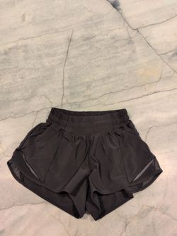 Lululemon hotty hot shorts, black size zero