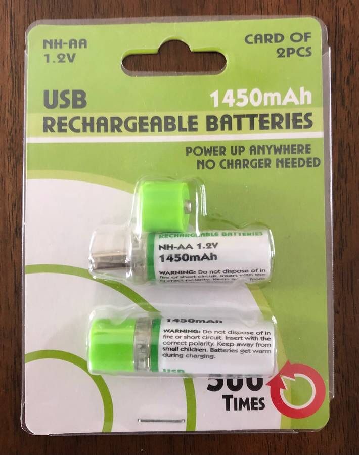 USB Rechargeable Batteries 