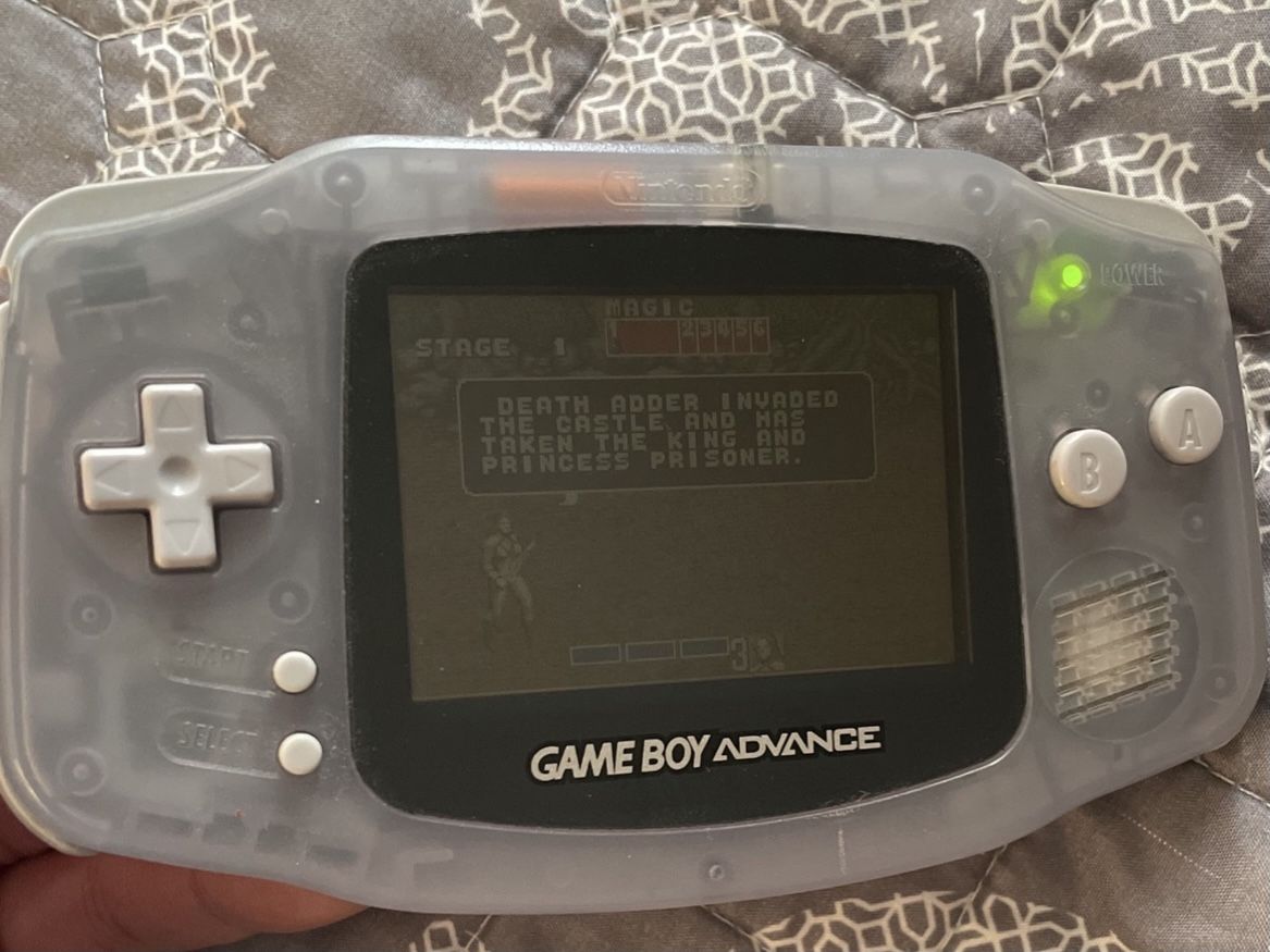 Gameboy Advance Glacier Purple Clear 