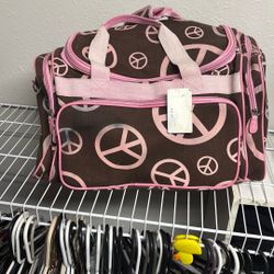 Pink piece, gym, duffel bag