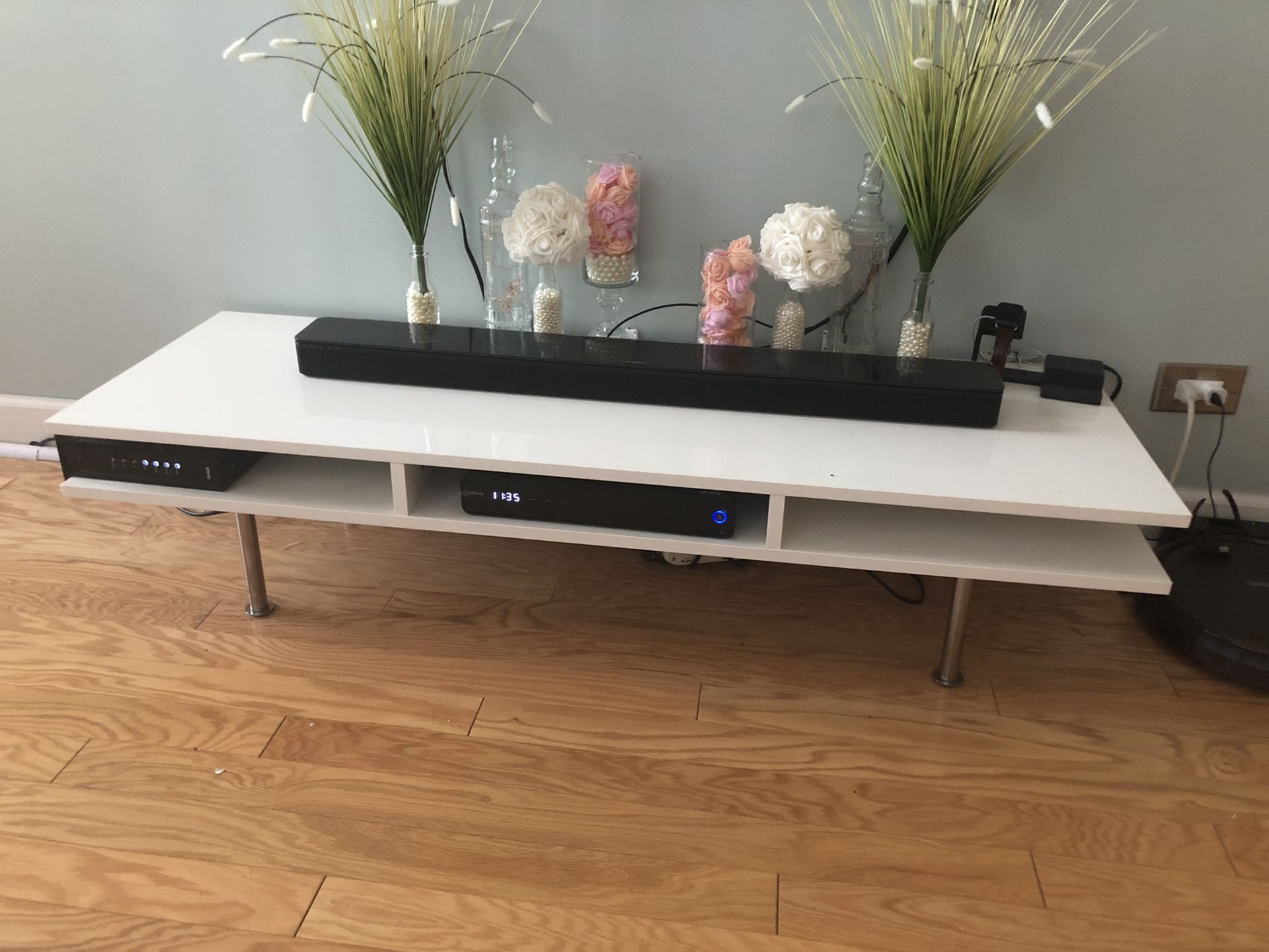 White tv stand / table