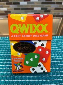NEW! Gamewright Qwixx Dice Game is a fast-paced, family-friendly