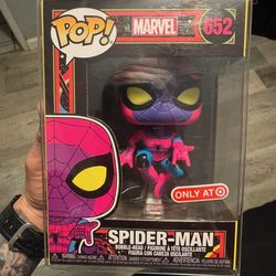 Blacklight Spiderman Funko Pop