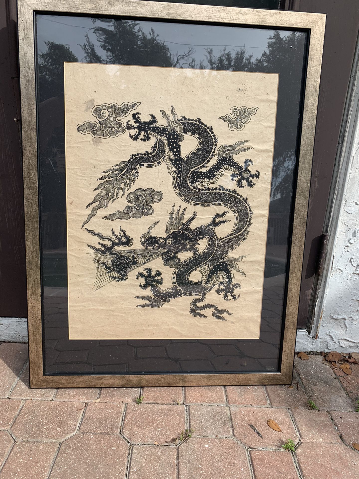 Old dragon drawing